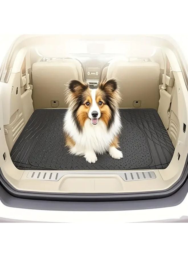 Black Universal Waterproof Anti Slip Foldable Car Trunk Storage Mat Easy To Clean - Image 4